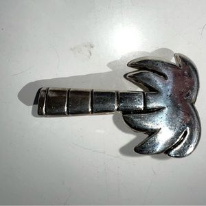 Sterling Silver Palm Tree Necklace Pendant